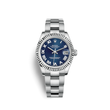 Rolex Datejust 31 Stainless Steel Fluted / Oyster / Blue - Roman