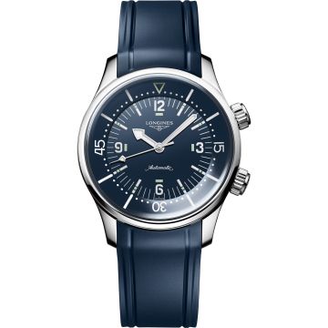 Longines Heritage Legend Diver 39 Stainless Steel / Blue / Rubber