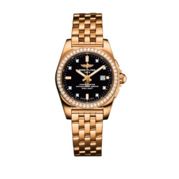 Breitling Galactic 29 Rose Gold / Diamond / Trophy Black Diamond / Bracelet