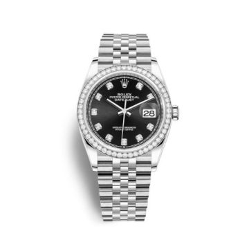 Rolex Datejust 36 Stainless Steel / Diamond / Black-Diamond / Jubilee
