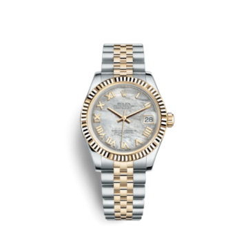 Rolex Datejust 31 Rolesor Yellow Fluted / Jubilee / MOP Roman