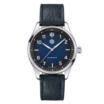 Deutsche Uhrenmanufaktur Glashütte Purist Typ 2 Stainless Steel / Blue