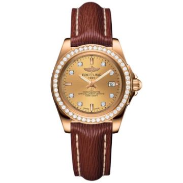 Breitling Galactic 32 Sleek Edition Rose Gold / Diamond / Golden Sun Diamond / Sahara