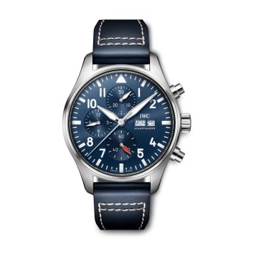 IWC Schaffhausen Pilot's Watch Chronograph Stainless Steel / Blue