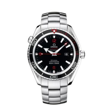 Omega Seamaster Planet Ocean 600M Co-Axial 45.5 Stainless Steel / Black / Bracelet / Product Red