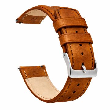 Caramel Brown Classic Horween Leather Watch Band - 23mm
