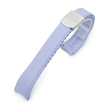Crafter Blue - CX03 Lavender Quick Release Flexi-Curved FKM Rubber Watch Strap - 22mm