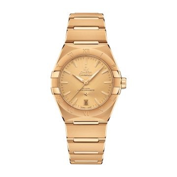 Omega Constellation Master Chronometer 36 Yellow Gold / Champagne / Bracelet