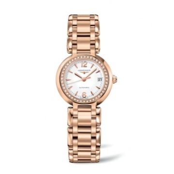 Longines PrimaLuna Automatic 26.5 Pink Gold Diamond Arabic