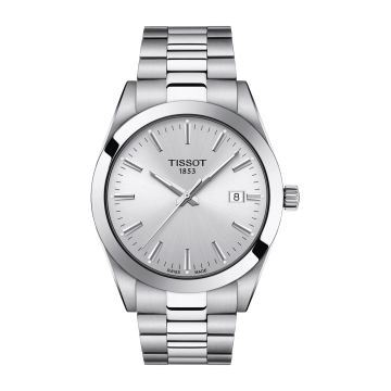 Tissot Gentleman Quartz Stainless Steel / Silver / Bracelet