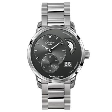 Glashütte Original PanoMatic Lunar Stainless Steel / Grey / Bracelet