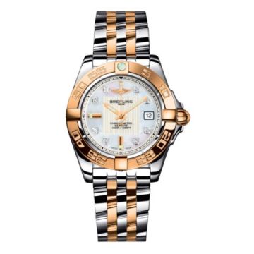 Breitling Galactic 32 Stainless Steel / Rose Gold / Pearl Diamond / Bracelet