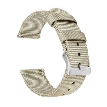 Khaki Tan Two Piece NATO® style Watch Band - 18mm