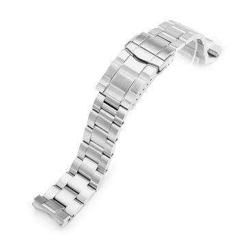 Super-O Boyer Watch Band for Seiko 62MAS (63MAS) 40.5mm SPB143 SPB149 SBDC101, Stainless Steel - Brushed, SUB Diver Clasp - 18mm