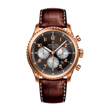 Breitling Navitimer 8 B01 Chronograph 43 Red Gold / Bronze / Brown Croco