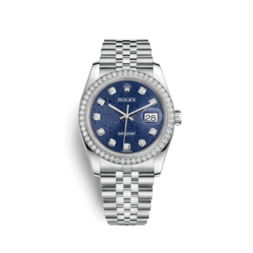 Rolex Datejust 36 Stainless Steel Diamond / Jubilee / Blue Computer