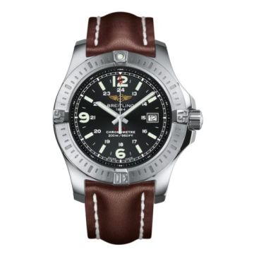 Breitling Colt Quartz Volcano Black / Calf / Pin