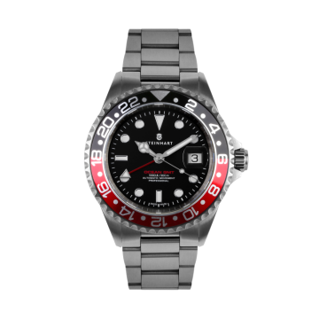 Steinhart Ocean One GMT BLACK-RED Diver Watch
