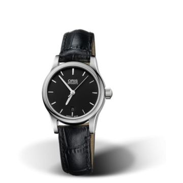 Oris Classic Date Lady 28.5 Stainless Steel / Black