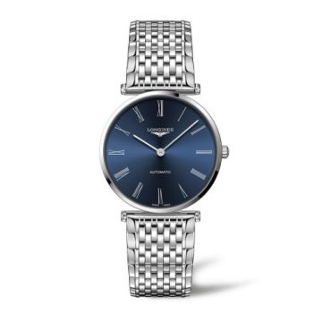 Longines La Grande Classique Automatic 38 Stainless Steel / Blue - Roman / Bracelet