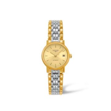 Longines Presence 25.5 Automatic PVD Gold / Champagne / Bracelet