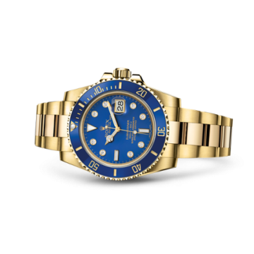Rolex Submariner Date Yellow Gold / Blue-Diamond