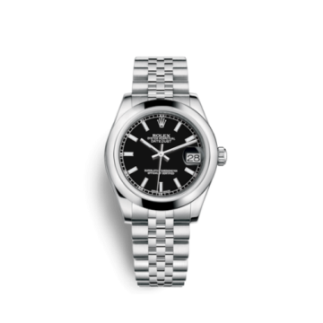 Rolex Datejust 31 Stainless Steel Domed / Jubilee / Black