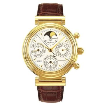 IWC Schaffhausen Da Vinci Tourbillon Yellow Gold / French