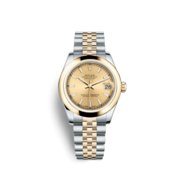 Rolex Datejust 31 Rolesor Yellow  Domed / Jubilee / Champagne