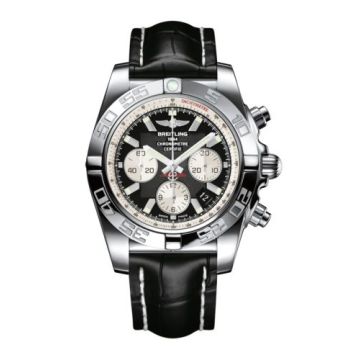 Breitling Chronomat 44 Stainless Steel / Inverted Panda / Croco