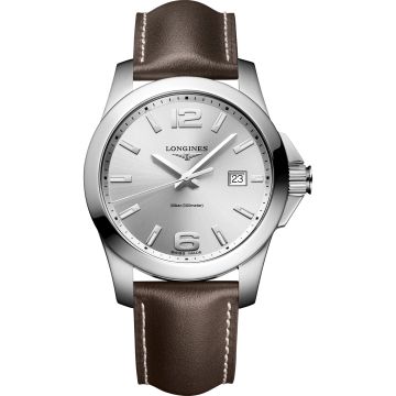 Longines Conquest Quartz 41 Stainless Steel / Silver / Strap