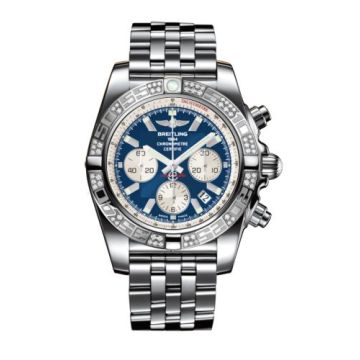 Breitling Chronomat 44 Stainless Steel / Diamond / Metallica Blue / Bracelet