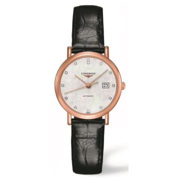 Longines Elegant Collection Automatic 29 Pink Gold / MOP