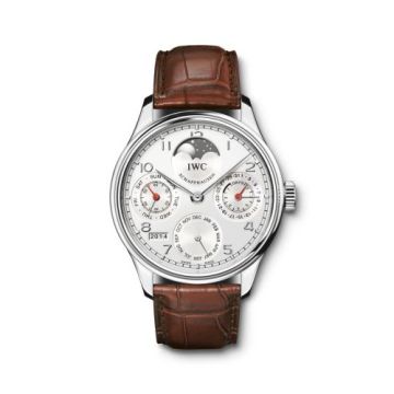IWC Schaffhausen Portugieser Perpetual Calendar 5023 Stainless Steel / Silver