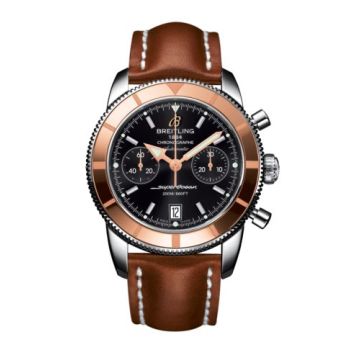 Breitling Superocean Heritage 44 Chronograph Stainless Steel / Red Gold / Black / Calf