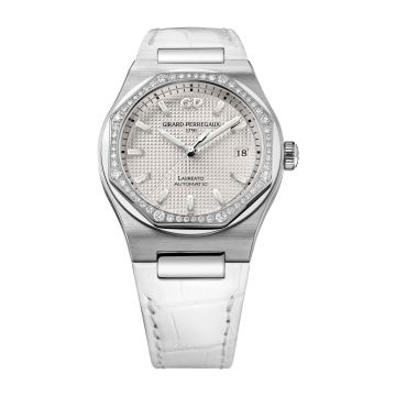 Girard-Perregaux Laureato 38 Automatic Stainless Steel / Diamond / Silver / Alligator