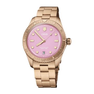 Oris Divers Sixty-Five 38 Cotton Candy Lipstick Pink / Bracelet