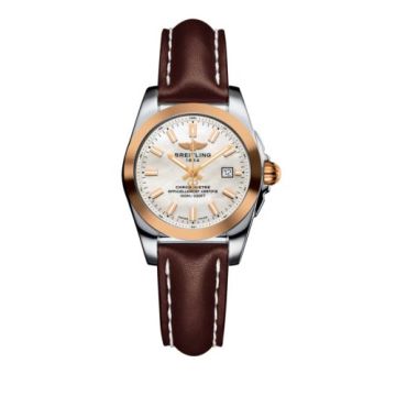 Breitling Galactic 29 Stainless Steel / Rose Gold / Pearl / Calf