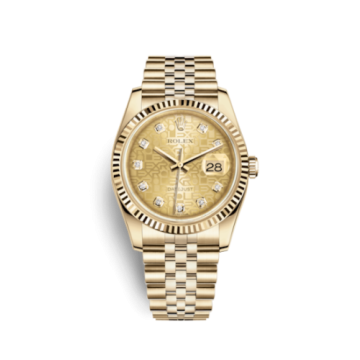 Rolex Datejust 36 Yellow Gold Fluted / Jubilee / Champagne Computer