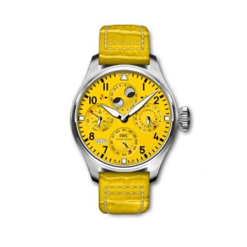 IWC Schaffhausen Big Pilot's Watch Perpetual Calendar Platinum / Yellow