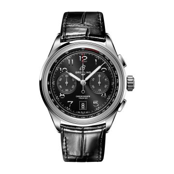 Breitling Premier B01 Chronograph 42 Stainless Steel / Black / Alligator