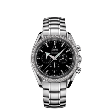Omega Speedmaster Broad Arrow Stainless Steel / Diamond / Black / Bracelet