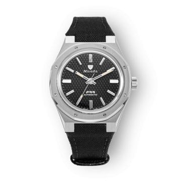 Nivada Grenchen F77 Stainless Steel / Black / Velcro