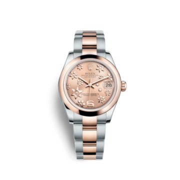 Rolex Datejust 31 Rolesor Everose Domed / Oyster / Pink Floral