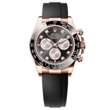 Rolex Cosmograph Daytona Everose - Cerachrom / Black - Sundust- Diamond / Oysterflex