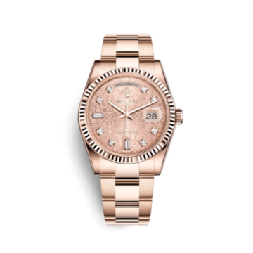 Rolex Day-Date 36 Everose Fluted / Oyster / Pink Computer