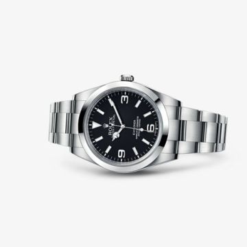 Rolex Explorer 39 / Stainless steel / Black