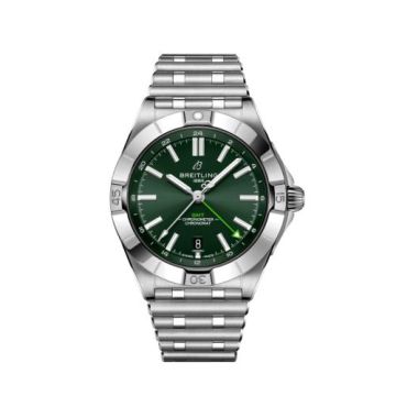 Breitling Chronomat 40 GMT Stainless Steel / Green - Germany