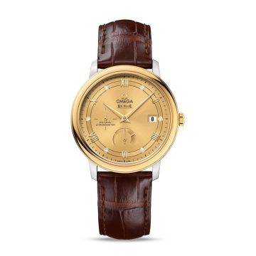 Omega De Ville Prestige Co-Axial 39.5 Power Reserve Stainless Steel / Yellow Gold / Vintage Champagne