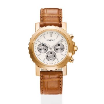Kobold Soarway Chronograph Red Gold / White